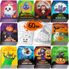 90shine 60PCS Halloween Coloring Books Party Favors for Kids - Hallowmas Trick or Treat Goodie Bag Stuffer Fillers Gifts Fun Act