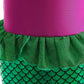 Huutiomys Little Girl Luxury Mermaid Costume Princess Dress For Girls With Accessories (Green, 8-9 Years)