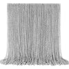 144 PCS Silver Bead Necklaces, Silver Mardi Gras Christmas Beads Necklaces, Patriotic Necklaces, 33 Inch Beaded Necklaces for Ma