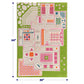 Ivi Playhouse Green 3D Play Mat, Non-Toxic, Stain Resistant, Educational Montessori Activity Toys For Kids, Medium, 59' L X 39' W