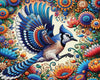 Springbok 1000 Piece Jigsaw Puzzle - Blue Jay in Summer - 30"x24" Cardboard - Model 33-11282