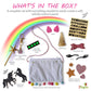 2Pepers Make Your Own Unicorn Purse Kit, Arts And Crafts For Kids, Diy Unicorns Gifts For Girls Ages 3 4 5 6 7 8 Years And Up (No Sewing Needed), Magical Unicorn Toy Bag, Creative Girl'S Project.