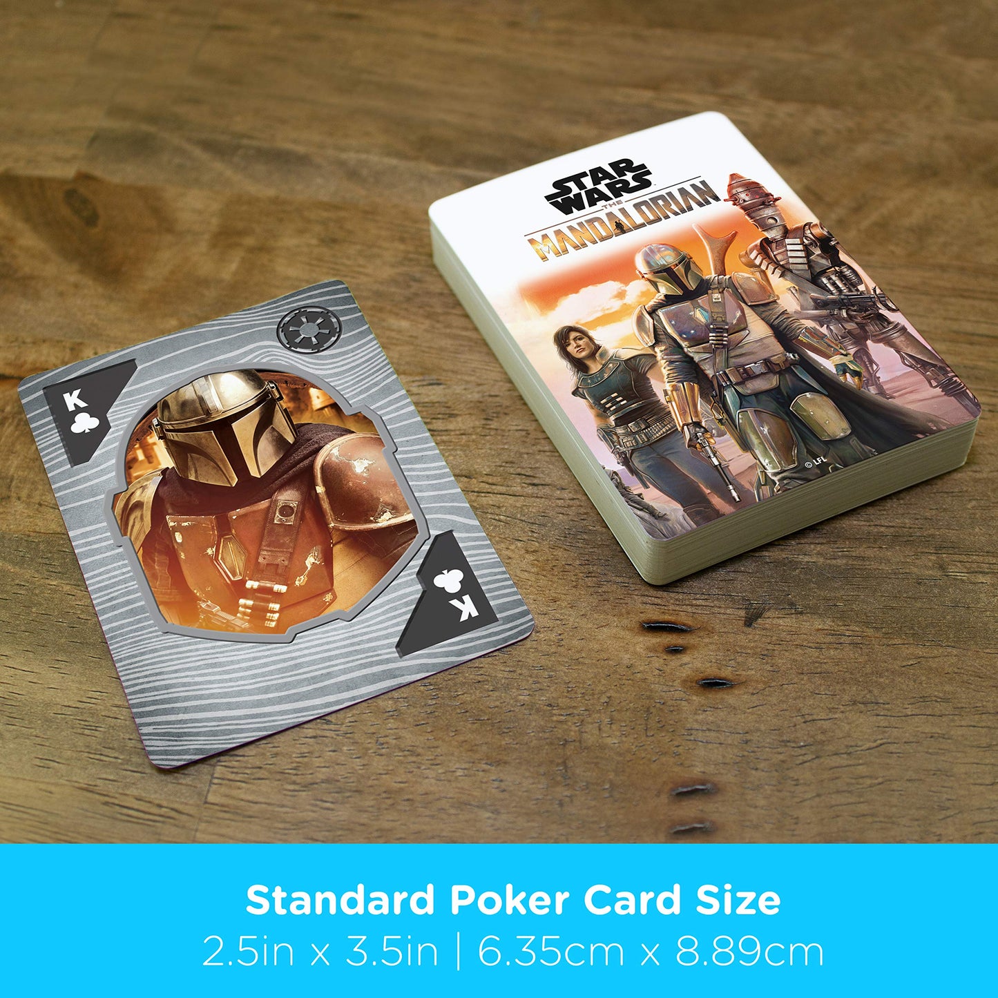 Aquarius Star Wars Playing Cards - The Mandalorian Themed Deck Of Cards For Your Favorite Card Games - Officially Licensed Star