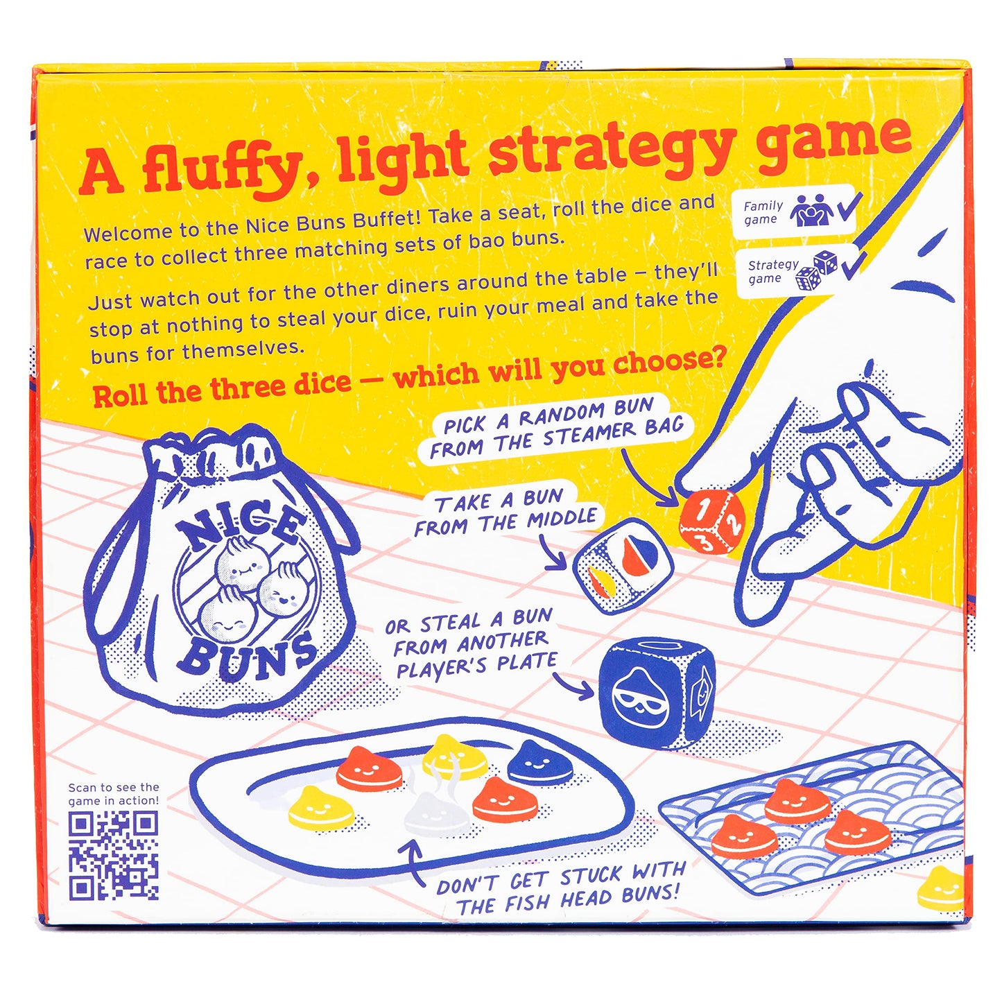 Big Potato Nice Buns Family Strategy Game - Light Strategy Fun for Adults & Kids - Multicolor - Model B093QFD2CG