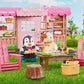Li'l Woodzeez FitzMoo Cow Family Set - 7 Flocked Posable Figures - Multicolor - Gift Toy for Kids Age 3+ - Model WZ6724Z