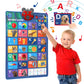 Learning Bugs Interactive Abc & 123S Talking Poster & Musical Wall Chart, Educational Toy For Toddlers