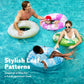 Sloosh 4 Pack Pool Floats, Pool Tube For Kids Swim Rings Inflatable Tubes, Tropical Leaves Floatie Ring Water Toys For Swimming,
