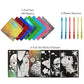 VHALE Foil Art Craft Kit 6 Pack Sticker Picture (9.5 x 6.5 inch), 48 Foil Sheets and 6 Skewers, Peel and Paste Sparkly Foil Art,
