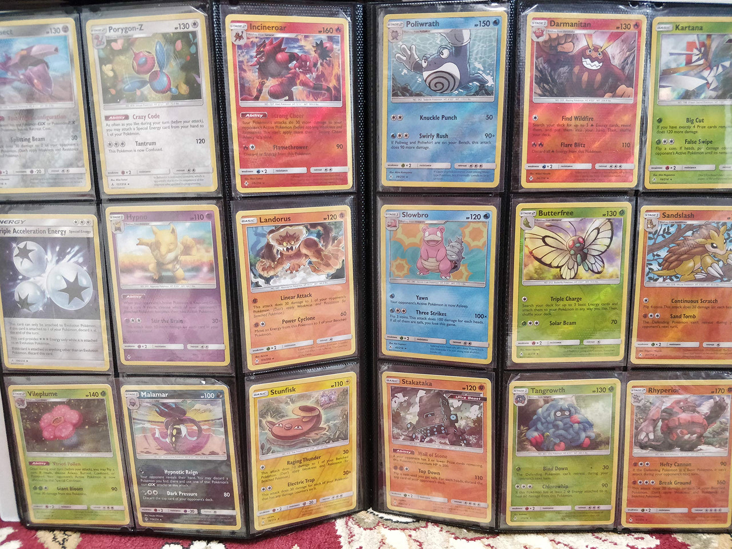 Pokemon 100+ Rainbow Rare Cards Binder Collection Includes 5 foils in Any Combination and at Least 1 of The Following Cards, EX