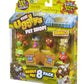 THE UGGLYS PET SHOP Toy Figure Set, 8-Pack, Small, Plastic, Model 19409