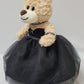 KINNEX COLLECTIONS SINCE 1997 12'' Quince Anos Last Doll Teddy Bear with Dress (Centerpiece) ~ ARC09832-17 (Black)