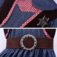 Zzihan Kids Cowgirl Costume Dress Outfits For Girls Role Play Cowboy Cowgirl Hat Bandanas Belt Sunglasses Dress Up Accessories F