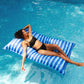 Big Joe Lagoon Lounger No Inflation Needed Pool Float, Ripple Blue Double Sided Mesh, Quick Draining Fabric, 5 Feet Giant