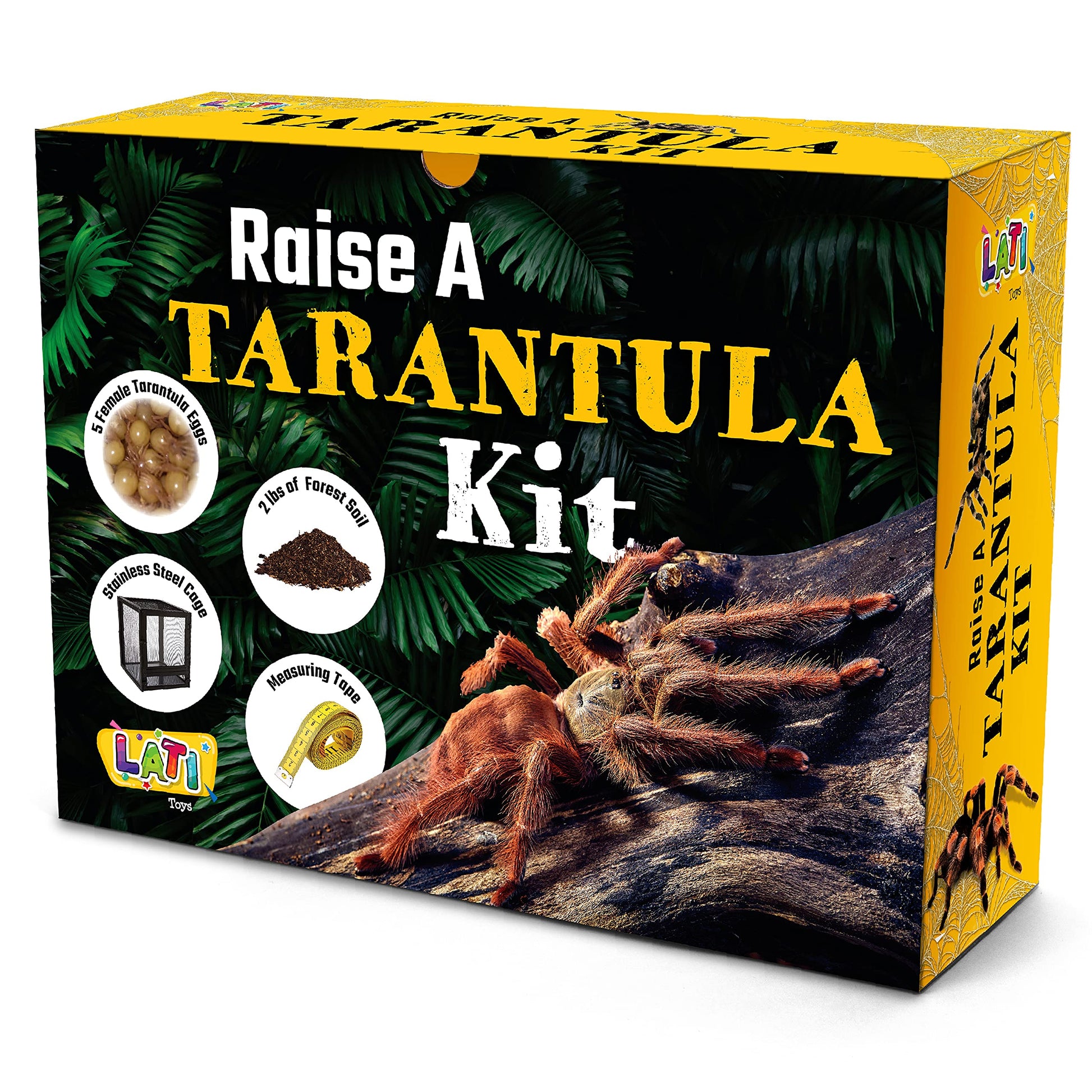 LATI TOYS Prank Tarantula Raise - Wrap Your Real Gift in a Prank Funny Gag Joke Gift Box ; Awesome Novelty Gift Box for Any mature-themed or Kid! Gag Party Funny Silly Joke Gift  No Contents Added