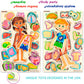 Quokka Wooden Puzzles For Kids – Montessori Puzzles For Toddlers 3-5 – Preschool Game Learning Human Body Parts Anatomy Skeleton – Educational Toys For Boy & Girl