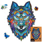 Unidragon Original Wooden Jigsaw Puzzles - Majestic Wolf, 700 Pcs, Royal Size 16.5'X22.6', Beautiful Gift Package, Unique Shape Best Gift For Adults And Kids