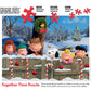 Ceaco - Together Time Collection - Holiday - Fence, (3) Piece Sizes - Standard, Medium, And Oversized 400 Piece Jigsaw Puzzle