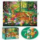 300 Piece Puzzles for mature-themeds Forest Deer Jigsaw Puzzle 300 Pieces Interlock Perfectly Letter on Back No Dust Fun and Challenging Puzzle for Family Time Relaxing Gift for mature-themeds Kids Seniors 20.5 x15in