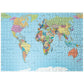 Mypuzzle Color World Map - Borders, Countries, Roads And Cities - Premium 500 Piece Jigsaw Puzzle For Adults