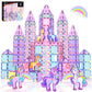 GobiDex 100PCS Magnetic Tiles Unicorn Toys Building Set with 6 Unicorns
