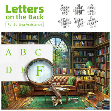 Reading Room 1000 Piece Puzzle For Adults Unique Book Room Puzzles For Adults 1000 Pieces Library Bookshelf Jigsaw Puzzles 1000