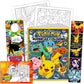 Pokemon Advanced Coloring And Stickers Activity Set- Bundle Includes Pokeman Advanced Coloring Book, Sticker Book, Pokeman Reward Stickers, 2-Sided Door Hanger
