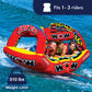 WOW Sports Joker Towable Tube - 1 to 3 Person, Multi-Color, Model 21-1020, Ideal for Boating Fun