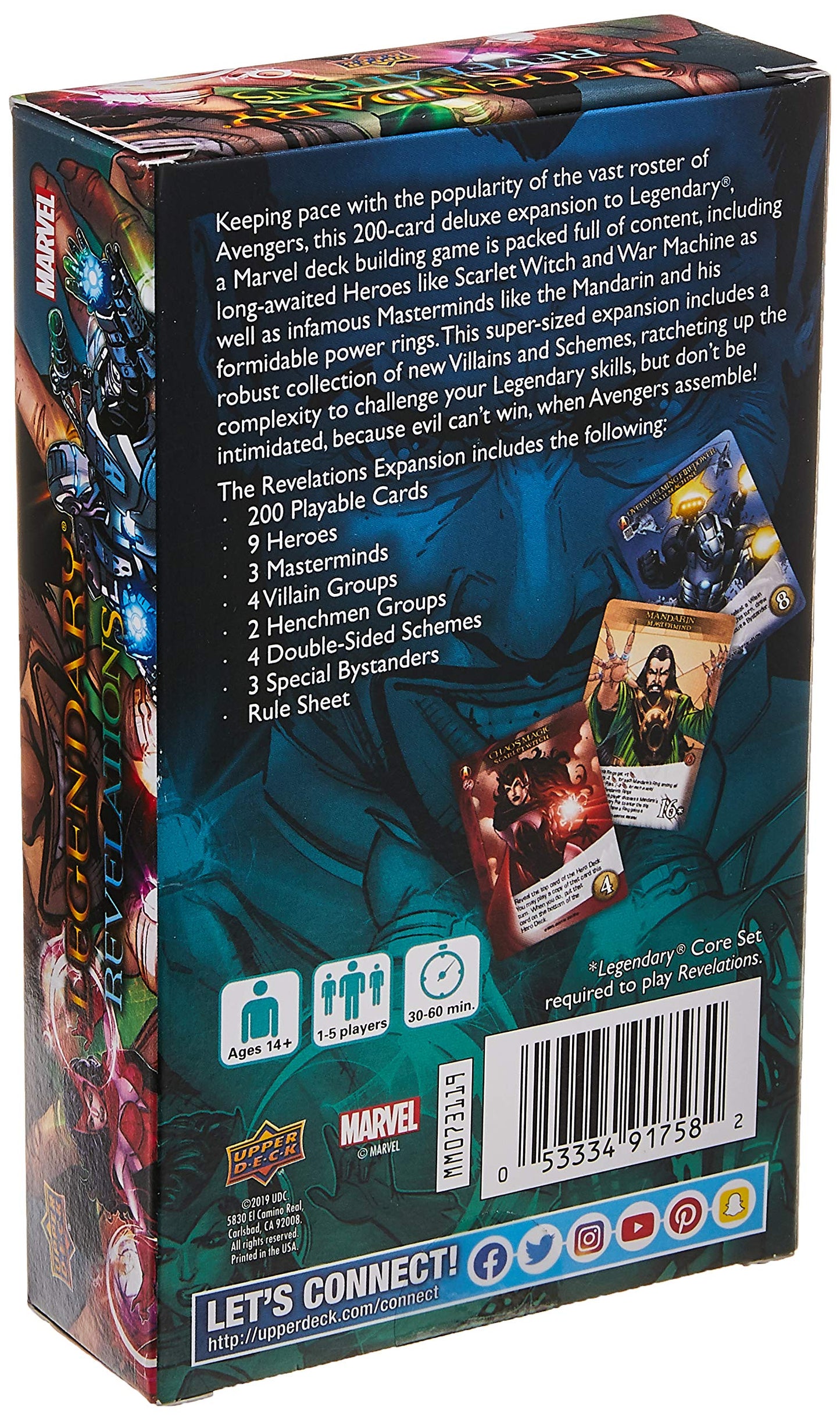 Upper Deck Upd91758 2019 Legendary: Revelations, Multi