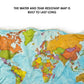 Waypoint Geographic World Scrunchmap, Portable, Easy-To-Store Map Of The World, Water And Tear-Resistant Map, Eco-Conscious Uniq