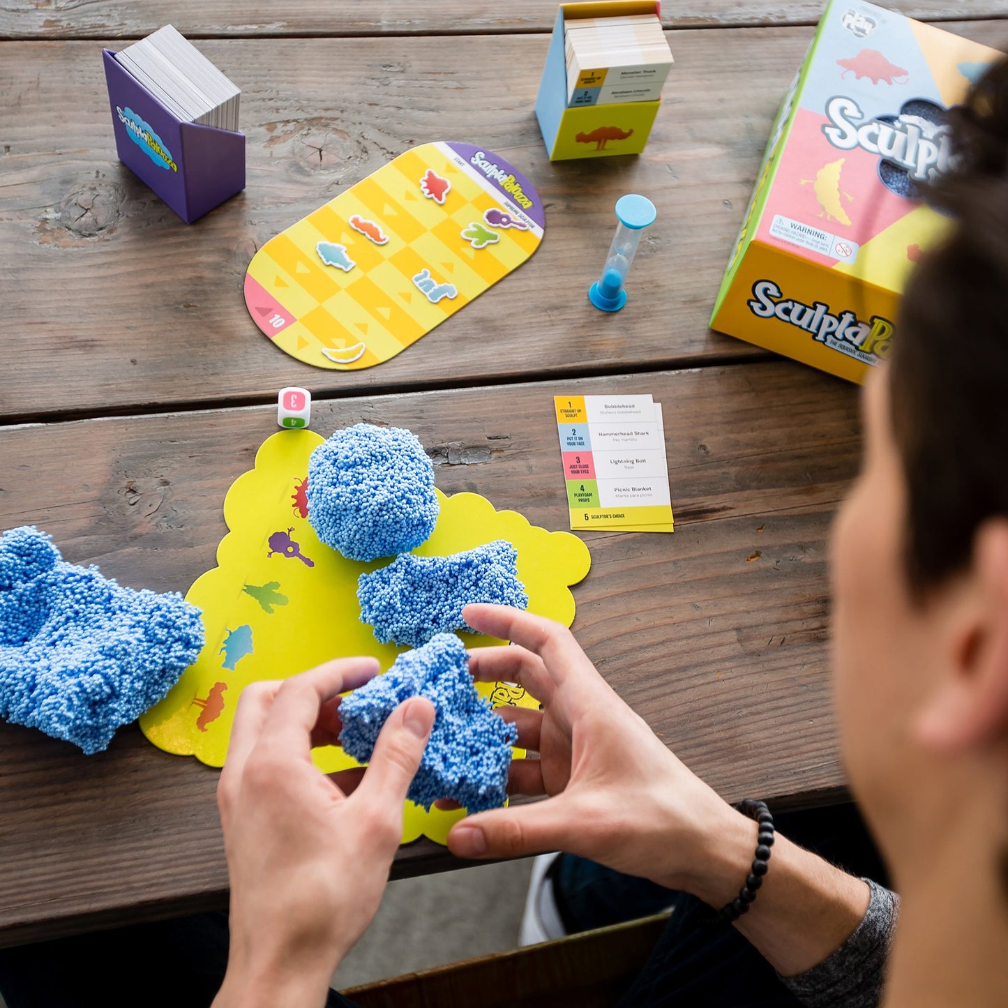 Educational Insights Sculptapalooza - Fast-Paced Squishy Sculpting Game for 4+ Players, Ages 10+, Multicolor, Model 1936