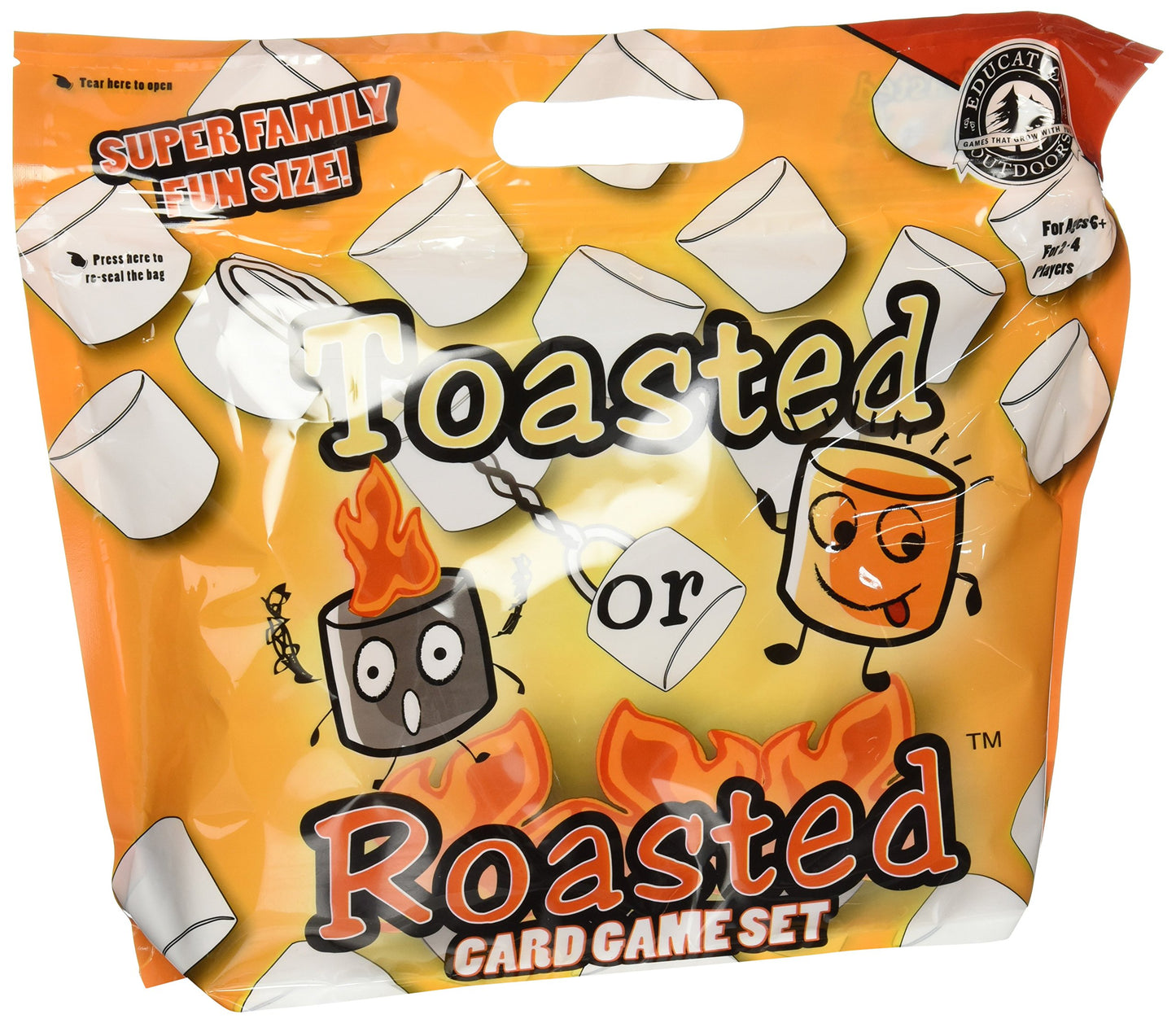 Education Outdoors Toasted or Roasted Card Game - TR1 Model, Resealable, Original Version