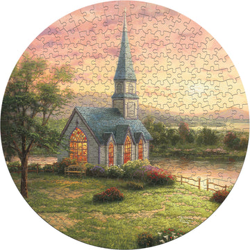 Ceaco - 8 In 1 Multipack - Thomas Kinkade - (2) Round 300 Piece, (4) 550 Piece, (1) 750 Piece (1) 1000 Piece Jigsaw Puzzles