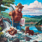 Masterpieces Puzzle Set - 4-Pack 100 Piece Jigsaw Puzzle For Kids - Smokey Bear 4-Pack - 8''X10''