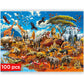 Quokka 100 Piece Puzzles For Kids Ages 4-6 – Floor Kids Puzzles Ages 6-8 Year Old – Toy For Learning Africa Animals For 8-10 Yo – Jigsaw Toddler Game For Boy And Girl Ages 3-5