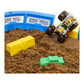 Monster Jam 24-Inch Dirt Arena Playset with 2lbs Monster Dirt & Exclusive Die-Cast Truck, Model 6046703, Plastic, Dirt Arena Color