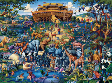 Buffalo Games Noah's Ark 1000 Piece Jigsaw Puzzle - Large Multicolor Paper - Model 12816 for Adults, Perfect for Game Nights