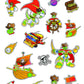 Sonic The Hedgehog Floor Puzzle For Kids Set - Bundle With 72 Piece Sonic Floor Puzzle, Stickers, Tattoos, More | Sonic Jigsaw P