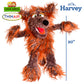 Living Puppets 20-Inch Plush Big Brown Dog Hand Puppet - Fine European Design  Ultra-Soft and Cuddly  Promotes Child Development  Safety Certified  Teacher-Recommended for Boys and Girls