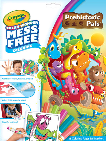 Crayola Color Wonder Prehistoric Pals, Dinosaur Coloring Pages, Mess Free Coloring For Toddlers, Dinosaur Toys, Toddler Easter Basket Stuffers & Gifts