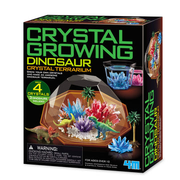 4M Crystal Growing Dinosaur Terrarium Diy Stem Toys Educational Lab Science Experiment Kit For Kids, 3854