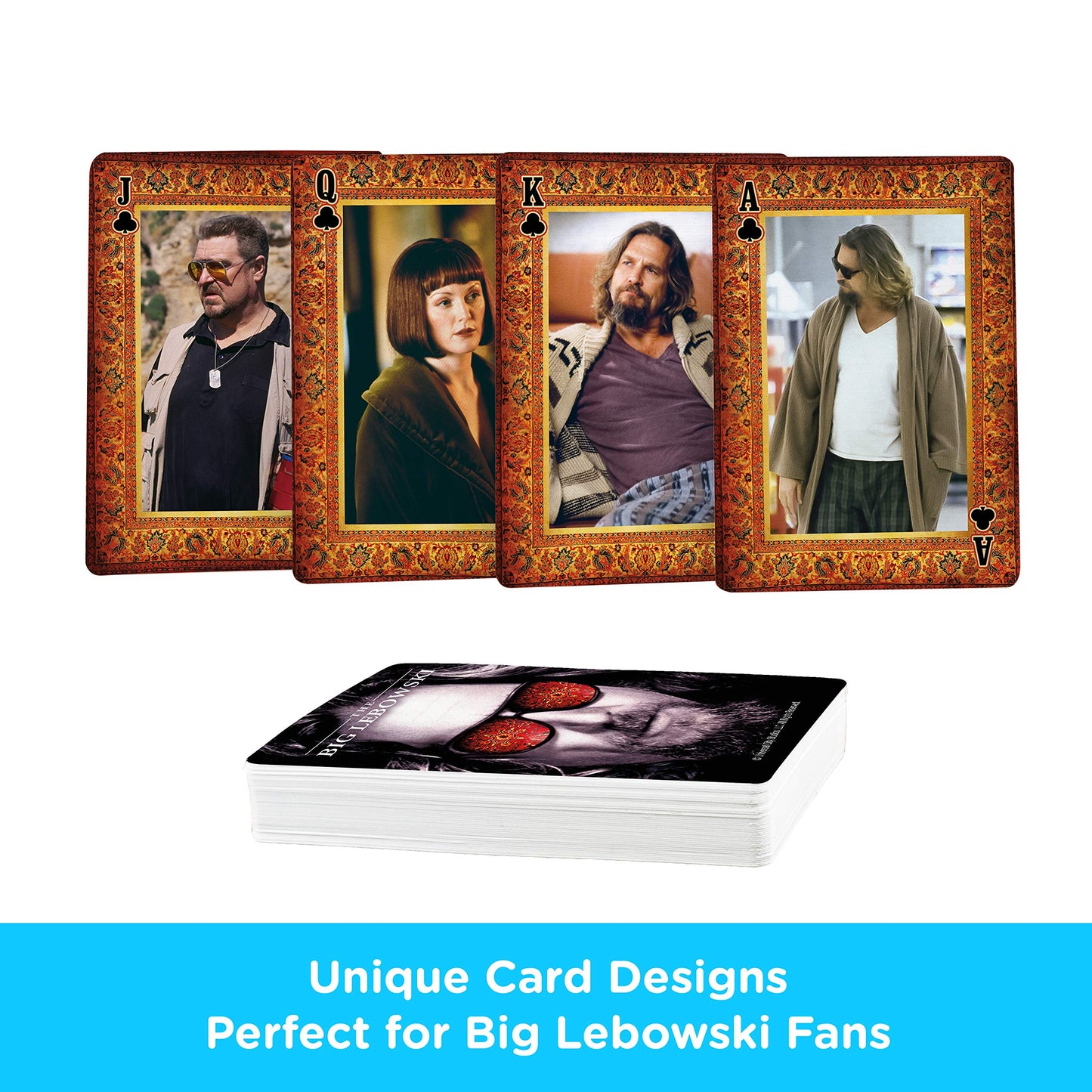 Aquarius Big Lebowski Playing Cards - The Big Lebowski Themed Deck Of Cards For Your Favorite Card Games - Officially Licensed B