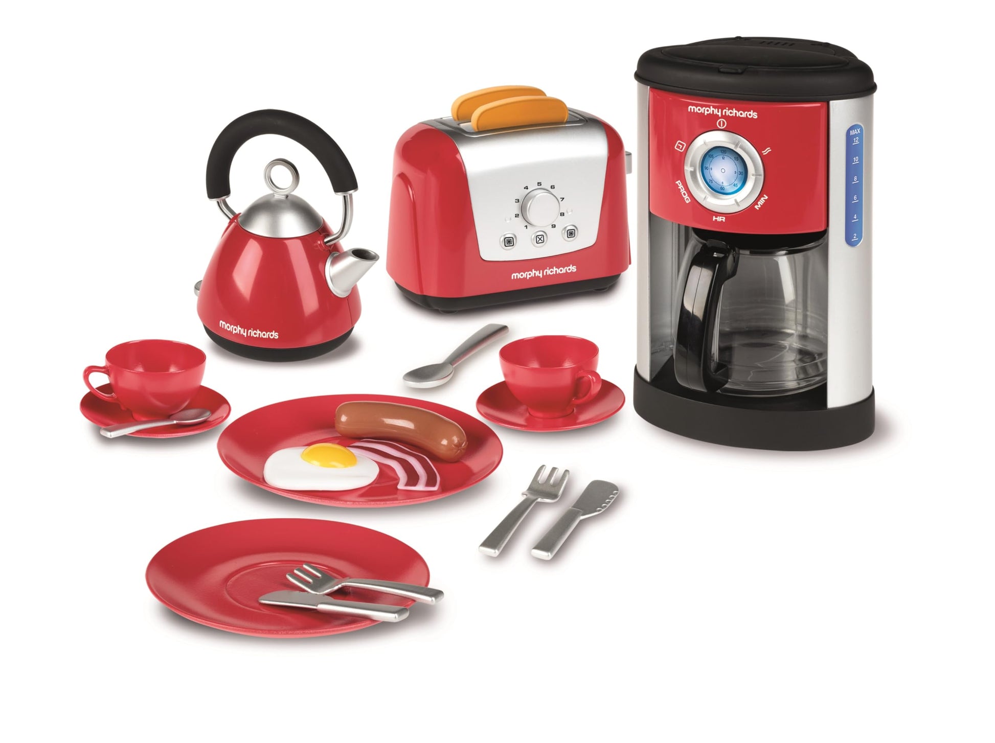 Casdon Morphy Richards Kitchen Set | Toy Kitchen Appliances For Children Aged 3+ | Includes Toaster, Coffee Maker, Kettle & More