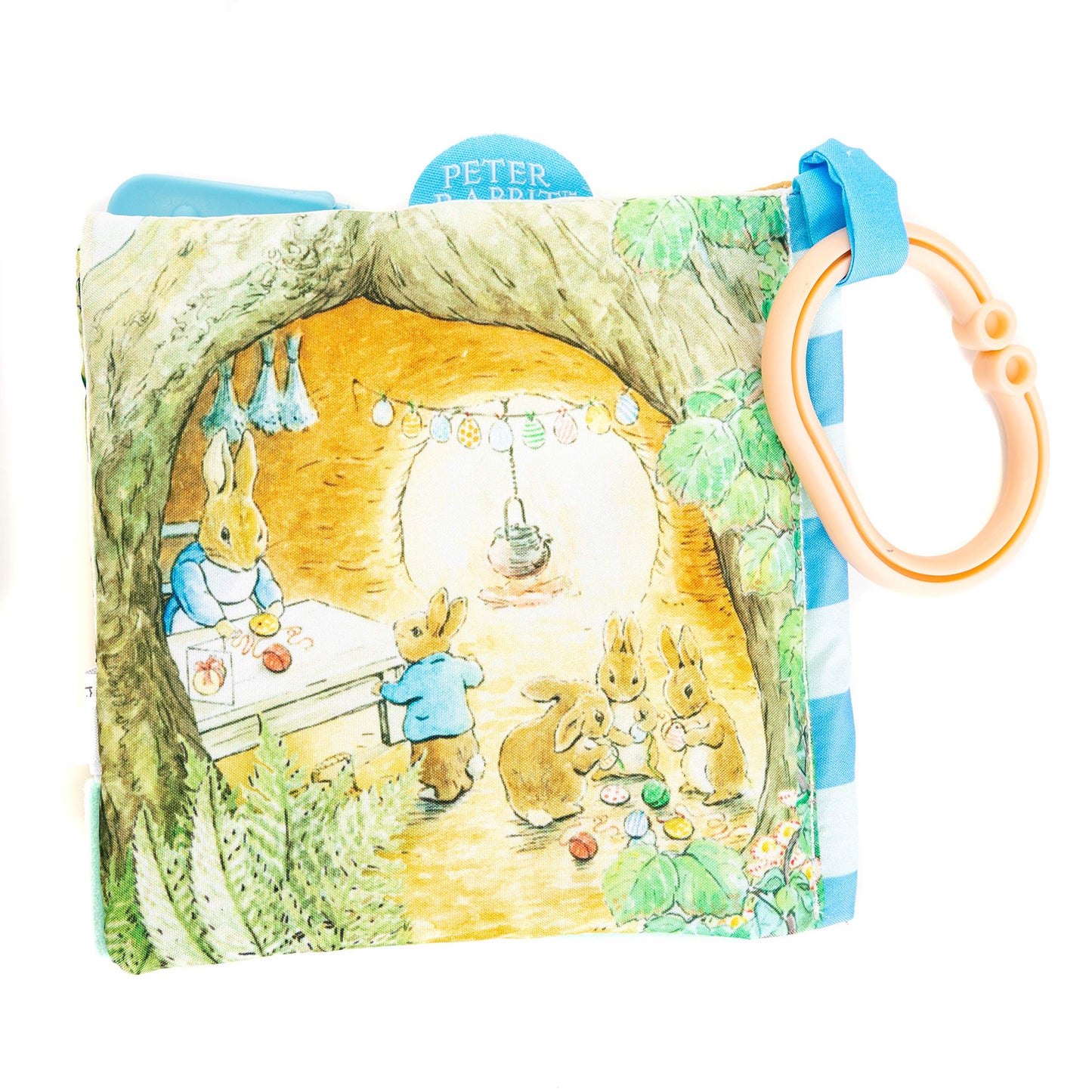 KIDS PREFERRED Peter Rabbit Soft Book with Toy, Teether, Crinkle - 5 Inch, Multicolor, Cotton, Model 24216