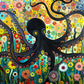 Cross & Glory - The Octopus Who Grew Flowers - 1000 Piece Jigsaw Puzzle For Adults | Vibrant Octopus And Floral Artwork | Challe