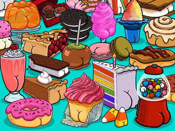 Ceaco - Brian Cook - Butts On Things - Sweet Cheeks - 500 Piece Jigsaw Puzzle