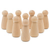 Wood Peg Dolls Unfinished 2 Inch, Mom/Angel Shape, Pack Of 100 Birch Wooden Peg People For Crafting, Miniature Figures, And Smal