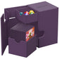 Ultimate Guard Flip'N'Tray 100+, Deck Case For 100 Double-Sleeved Tcg Cards + Dice Tray, Purple, Independent Magnetic Closure & Microfiber Inner Lining