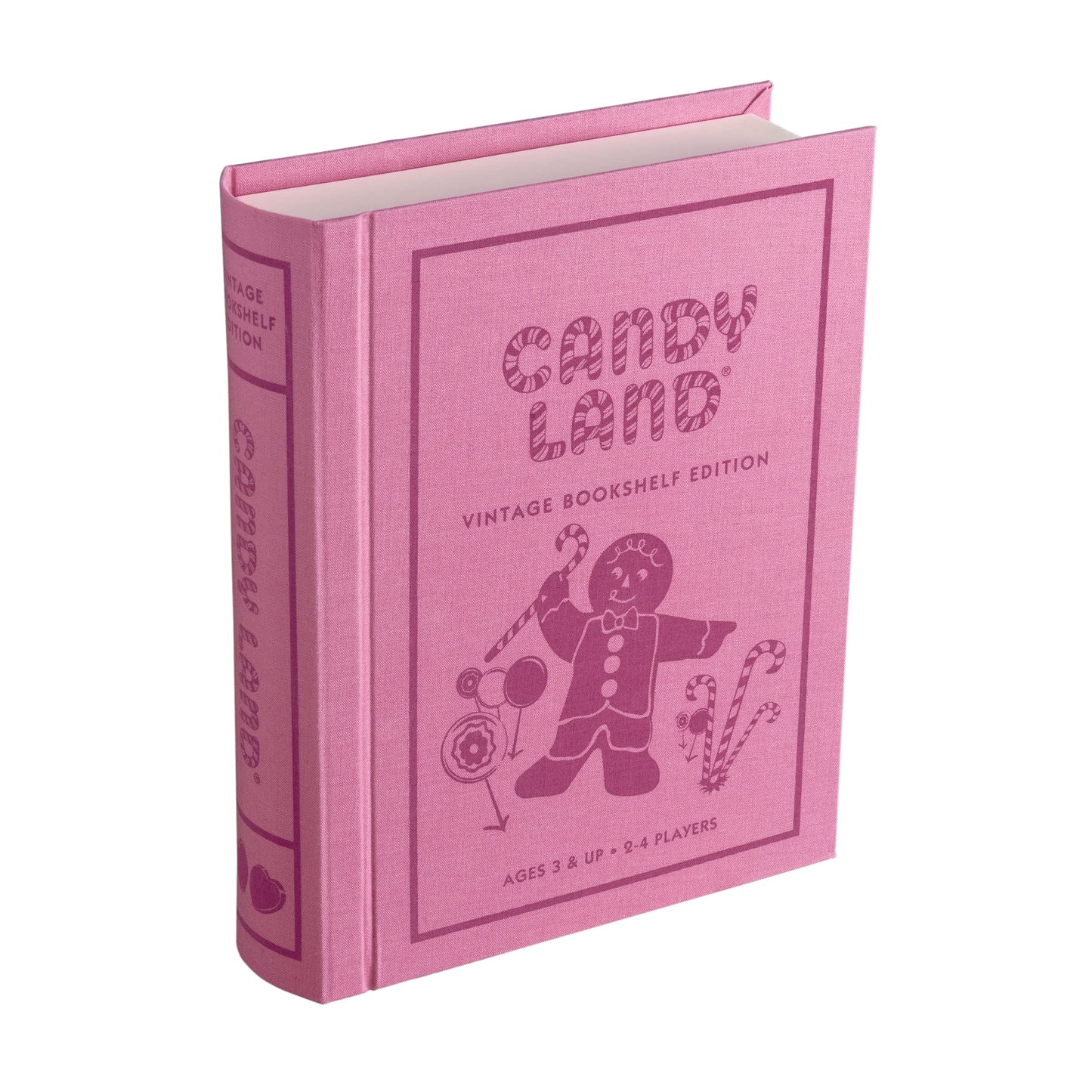 WS Game Company Candy Land Vintage Bookshelf Edition Board Game, Multi, For 2-4 Players, Model 40411, Linen Material