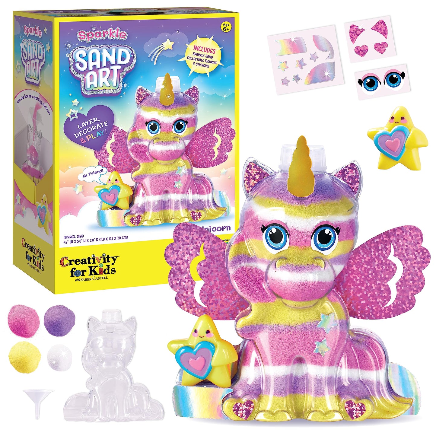 Creativity for Kids Sand Art Kit: Unicorn - DIY Sand Art Kits for Kids, Unicorn Gifts for Girls, Arts and Crafts for Kids (Ages 