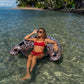 PoolCandy Safari Collection, Leopard Print Jumbo Sun Chair, High Resolution Photo RealPrint Technology